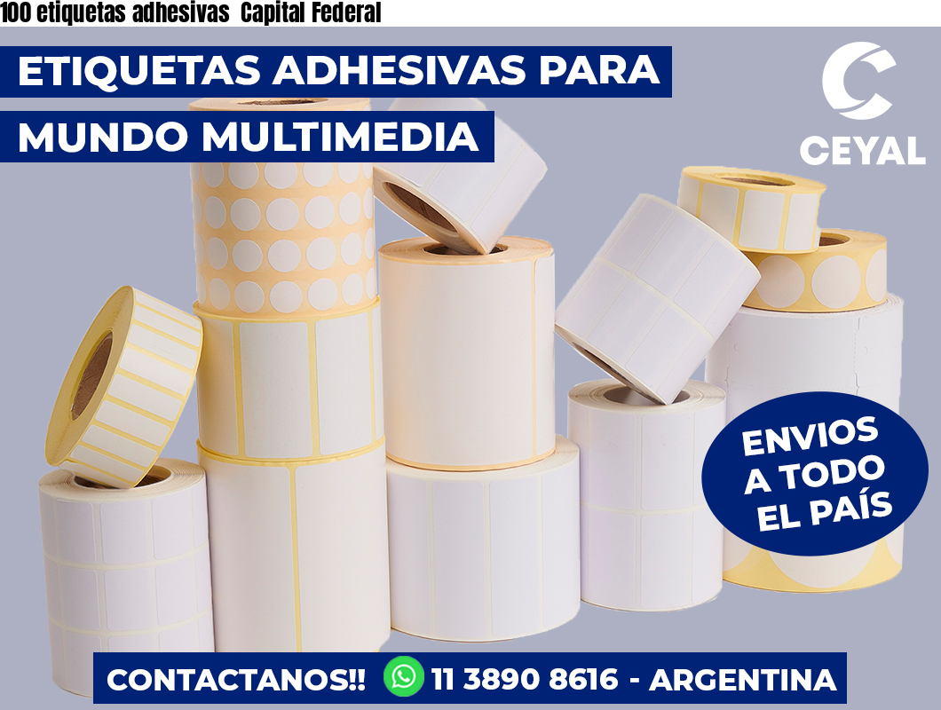 100 etiquetas adhesivas  Capital Federal