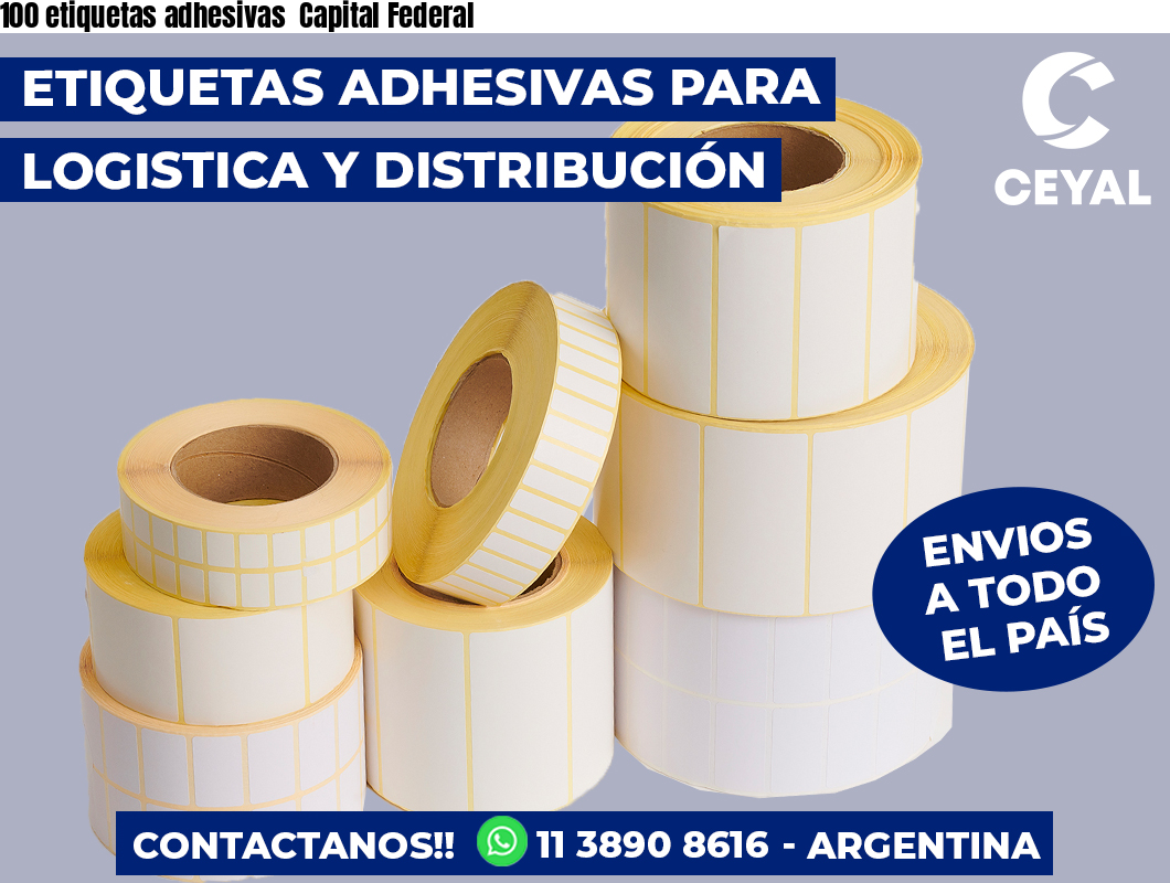 100 etiquetas adhesivas  Capital Federal