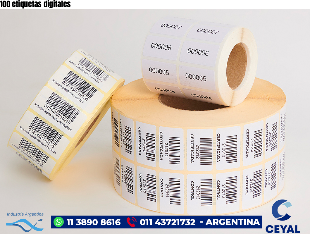 100 etiquetas digitales