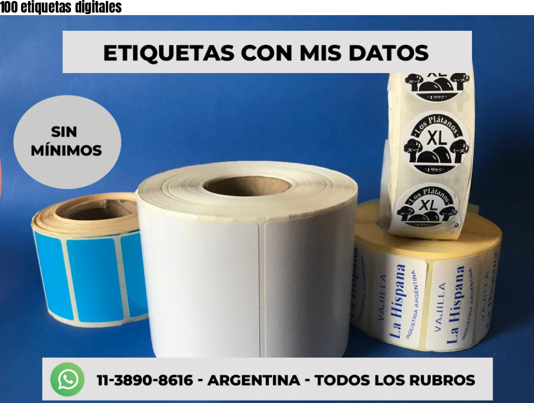 100 etiquetas digitales