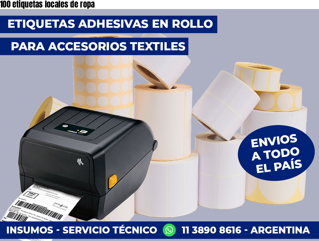 100 etiquetas locales de ropa