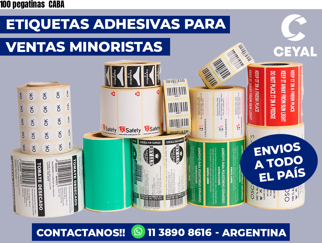 100 pegatinas  CABA