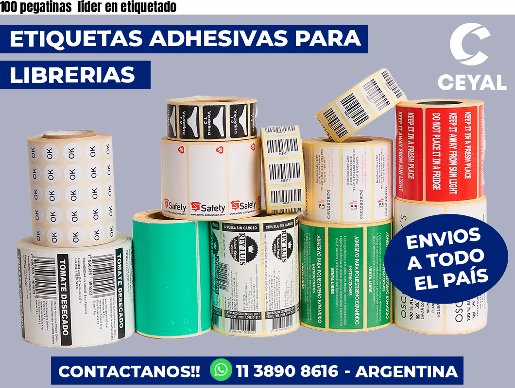 100 pegatinas  líder en etiquetado