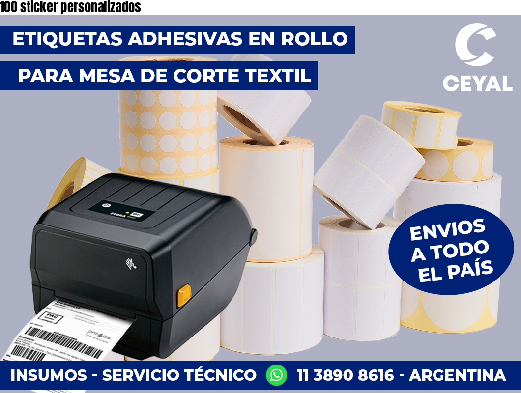100 sticker personalizados