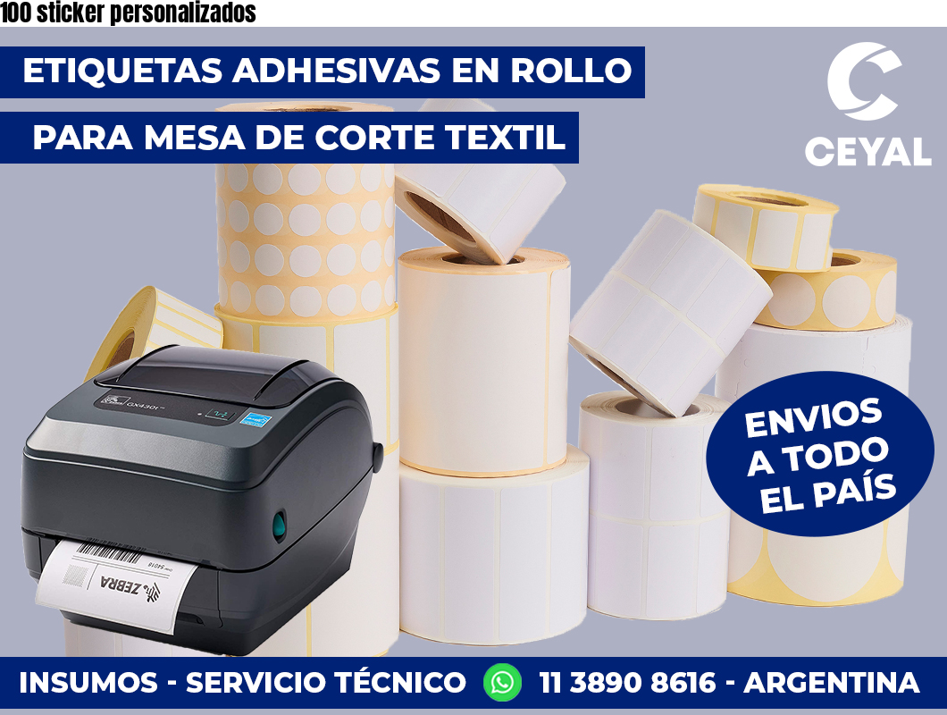 100 sticker personalizados 