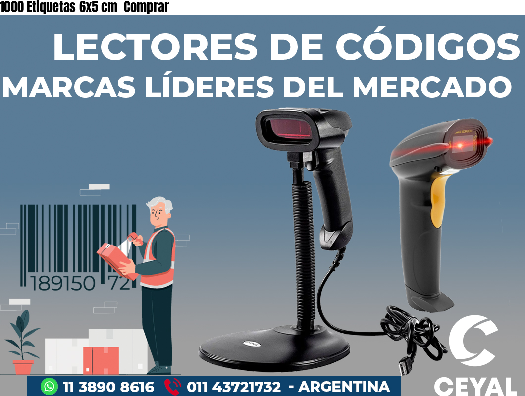 1000 Etiquetas 6x5 cm  Comprar
