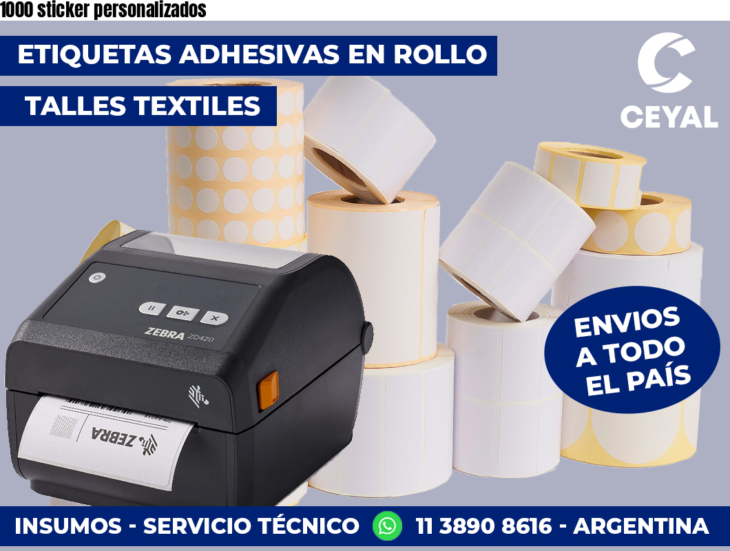 1000 sticker personalizados