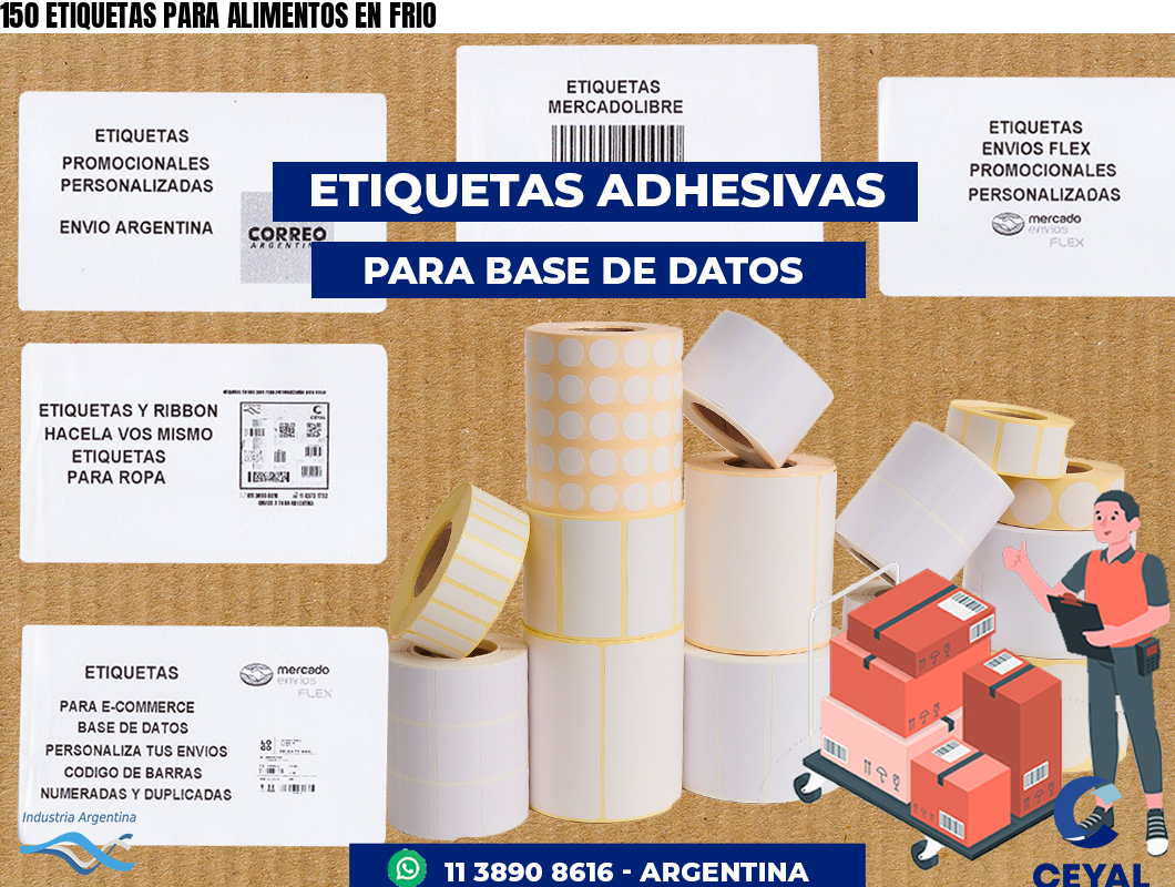 150 ETIQUETAS PARA ALIMENTOS EN FRIO