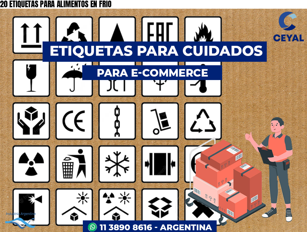 20 ETIQUETAS PARA ALIMENTOS EN FRIO