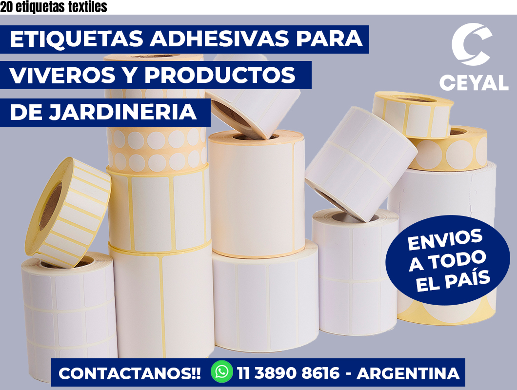 20 etiquetas textiles