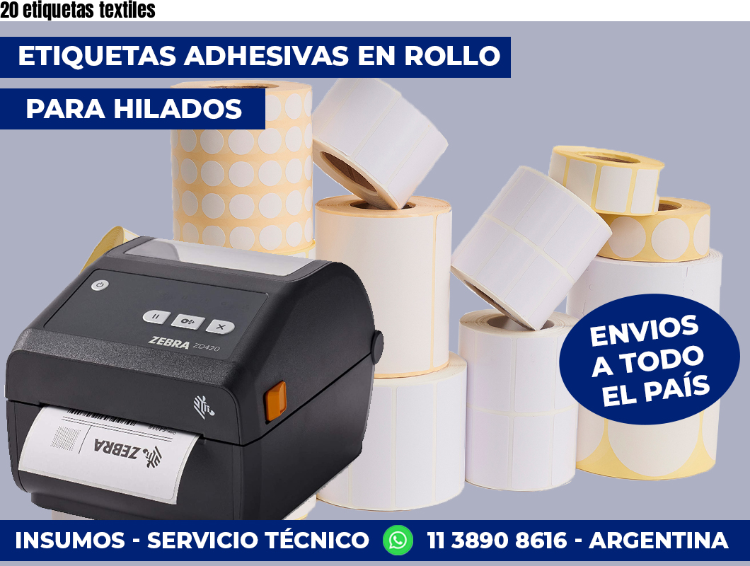 20 etiquetas textiles