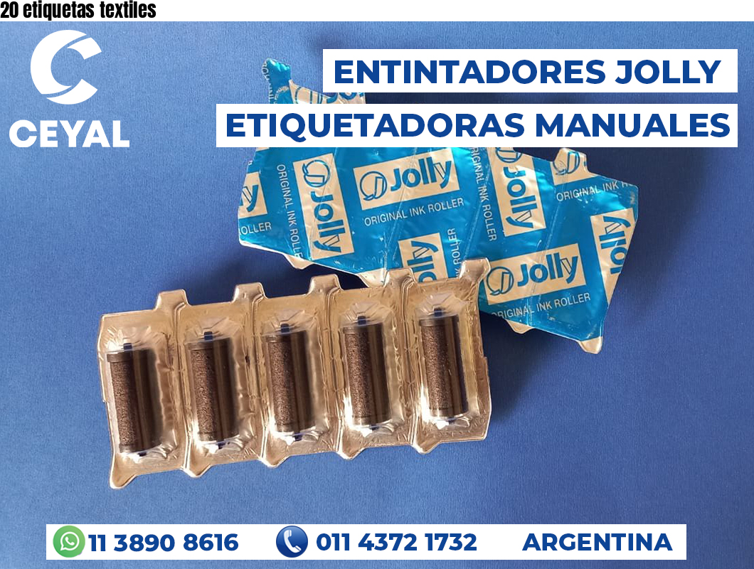 20 etiquetas textiles