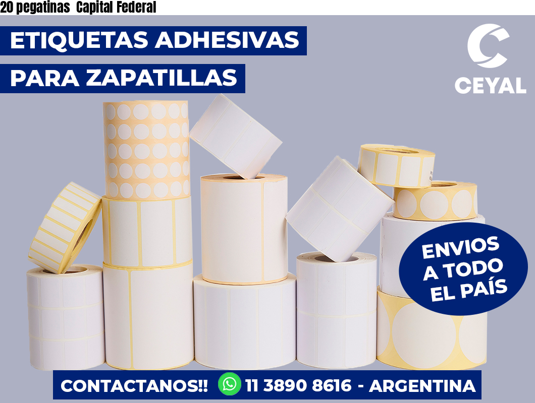 20 pegatinas  Capital Federal