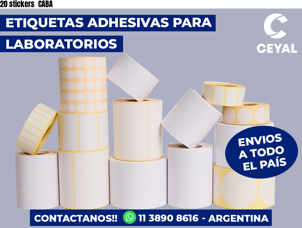 20 stickers  CABA