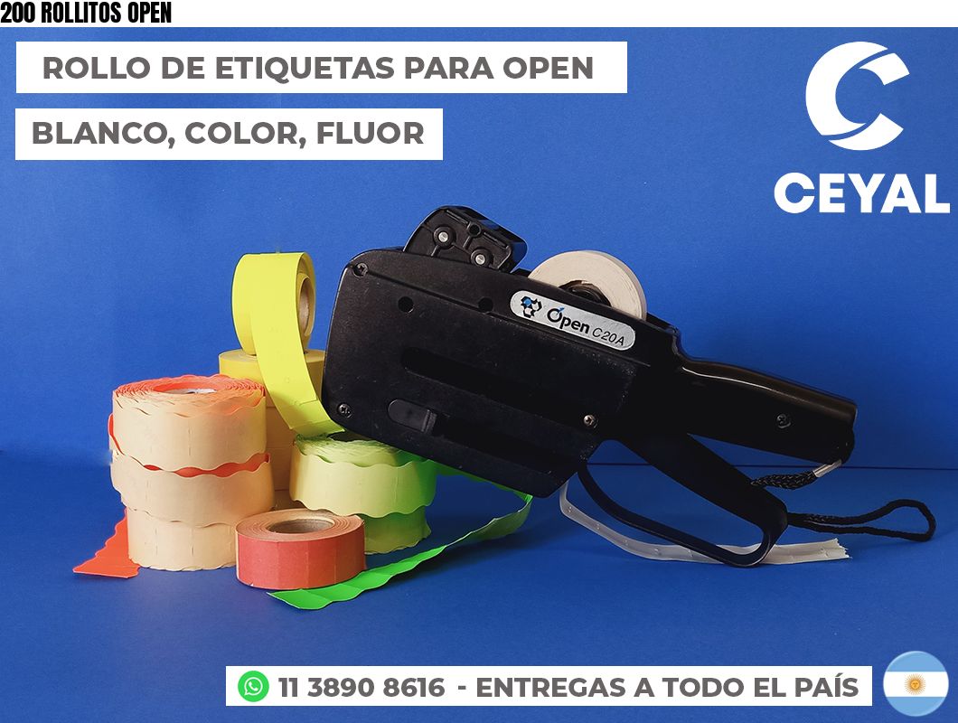 200 ROLLITOS OPEN