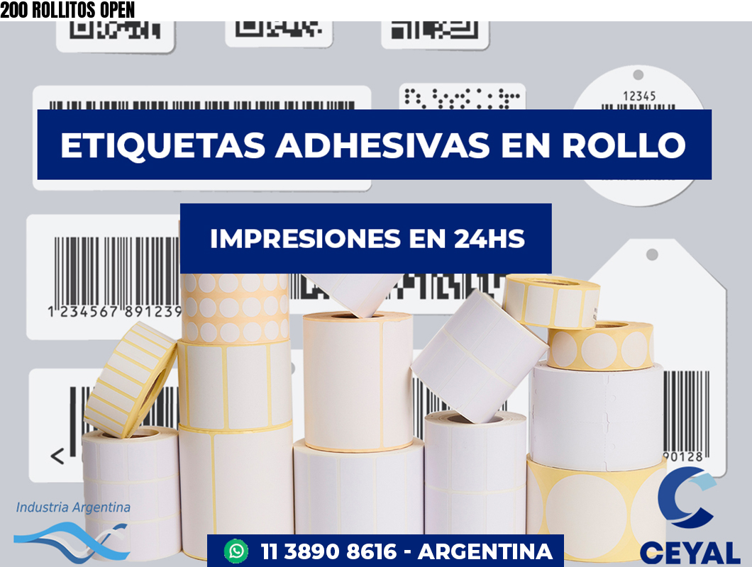 200 ROLLITOS OPEN