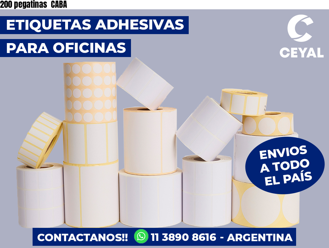 200 pegatinas  CABA
