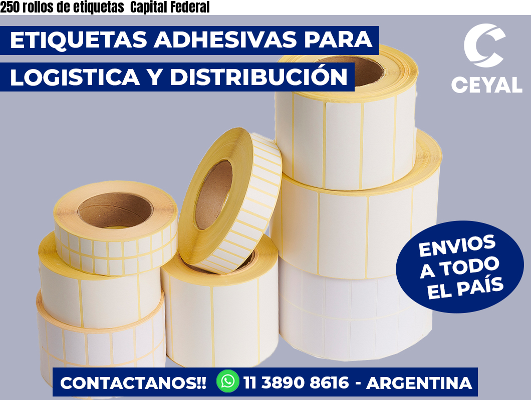 250 rollos de etiquetas  Capital Federal