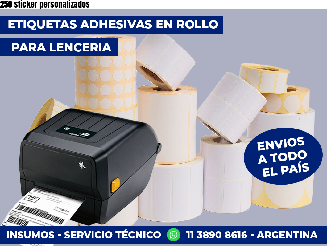 250 sticker personalizados 