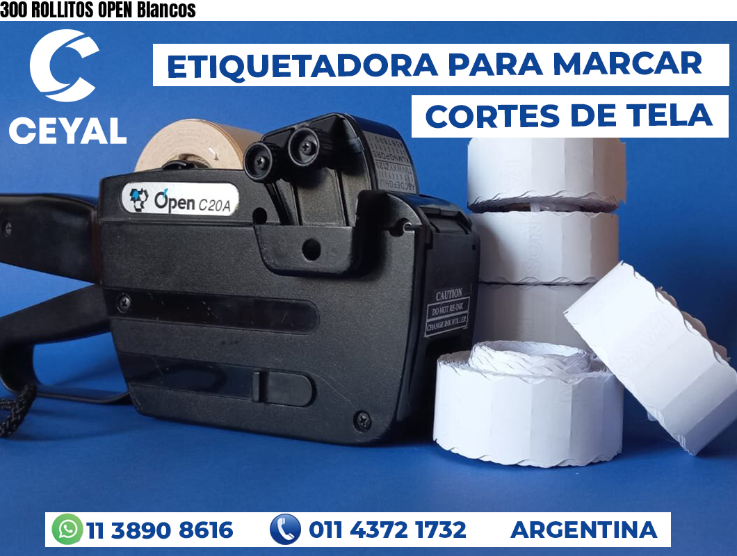 300 ROLLITOS OPEN Blancos