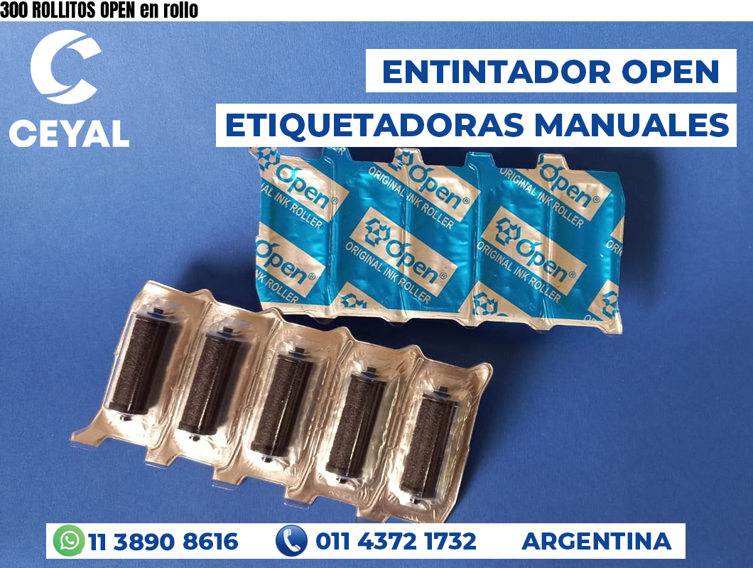 300 ROLLITOS OPEN en rollo