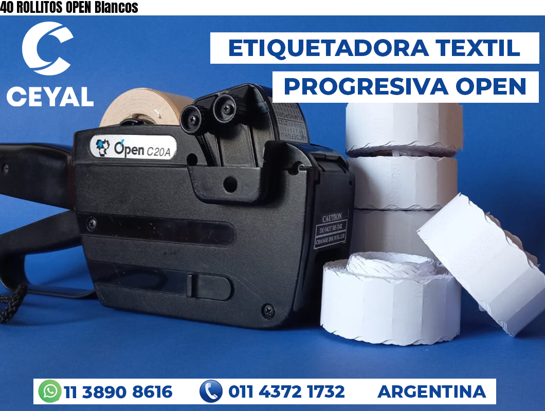 40 ROLLITOS OPEN Blancos