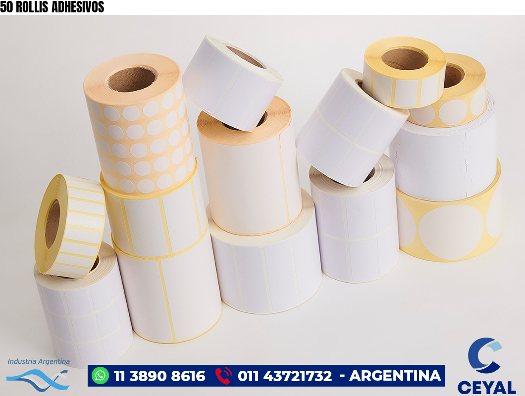 50 ROLLIS ADHESIVOS