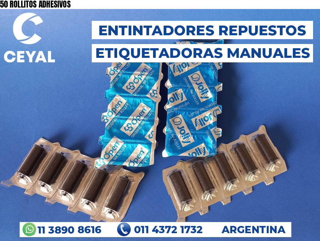50 ROLLITOS ADHESIVOS