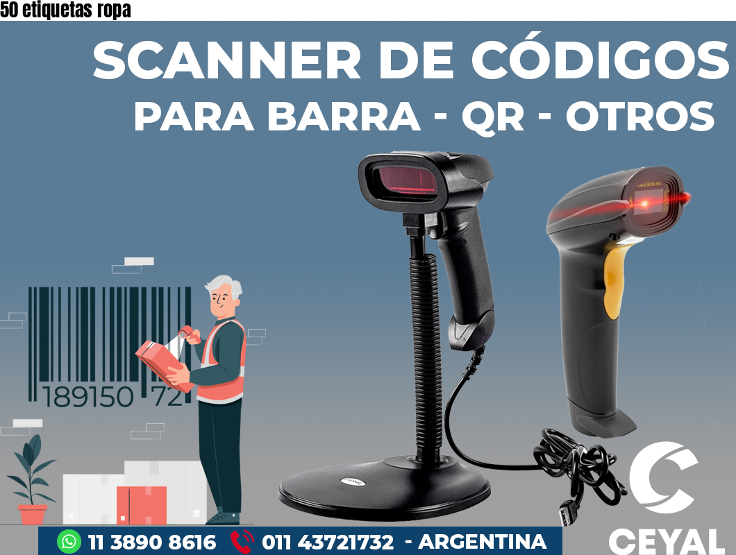 50 etiquetas ropa