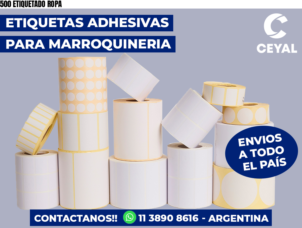 500 ETIQUETADO ROPA