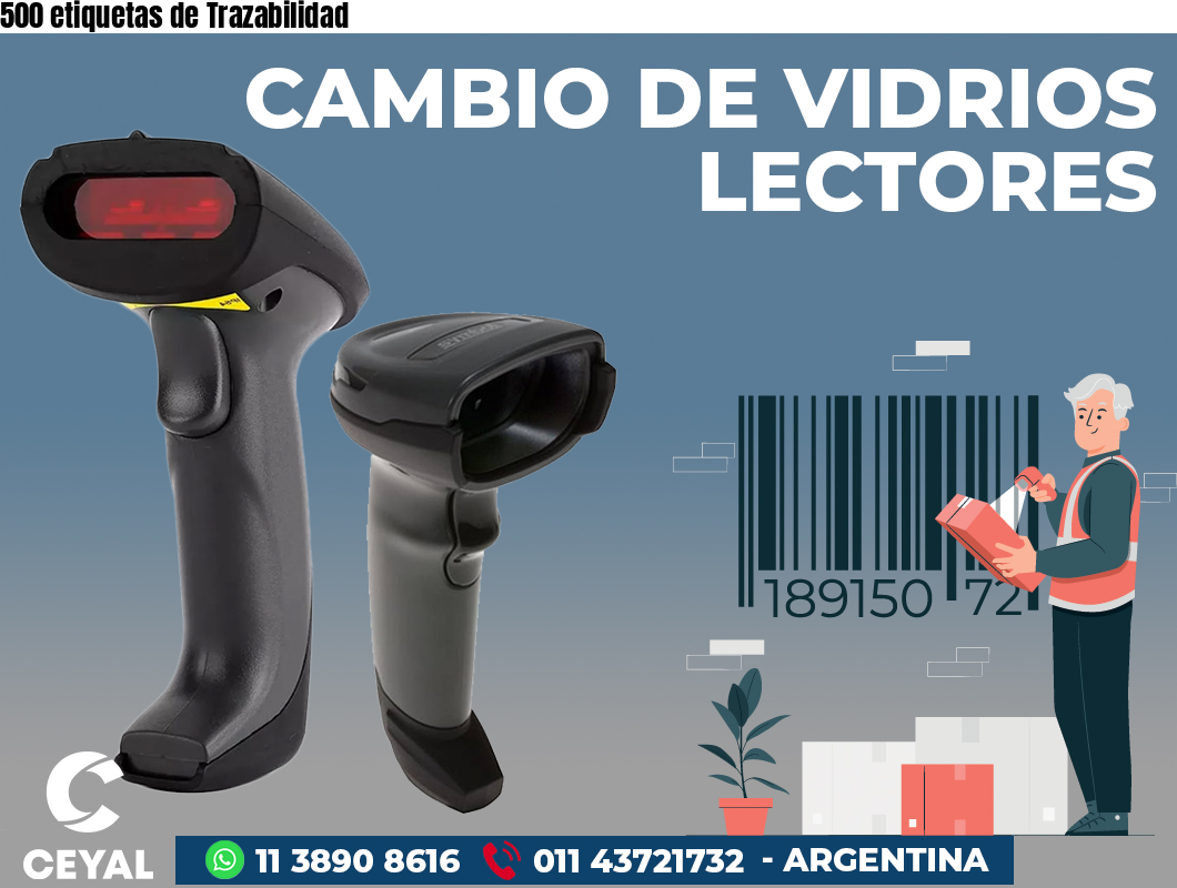 500 etiquetas de Trazabilidad