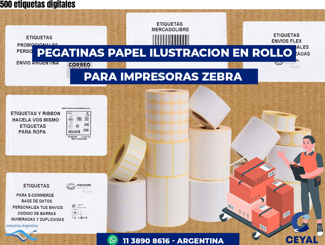500 etiquetas digitales