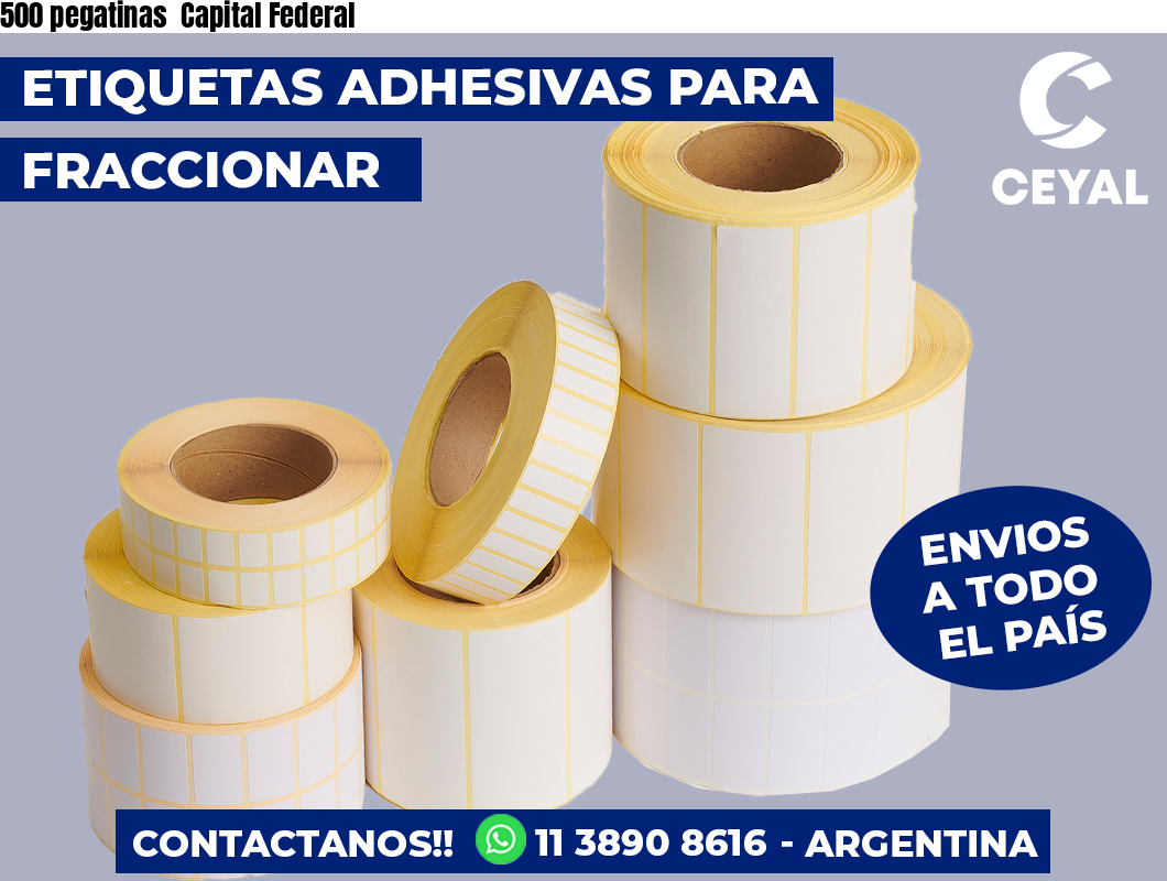 500 pegatinas  Capital Federal