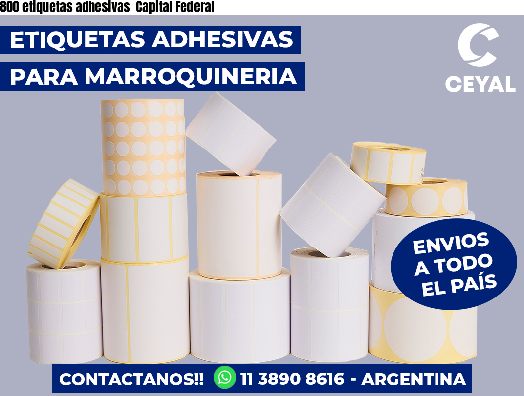 800 etiquetas adhesivas  Capital Federal