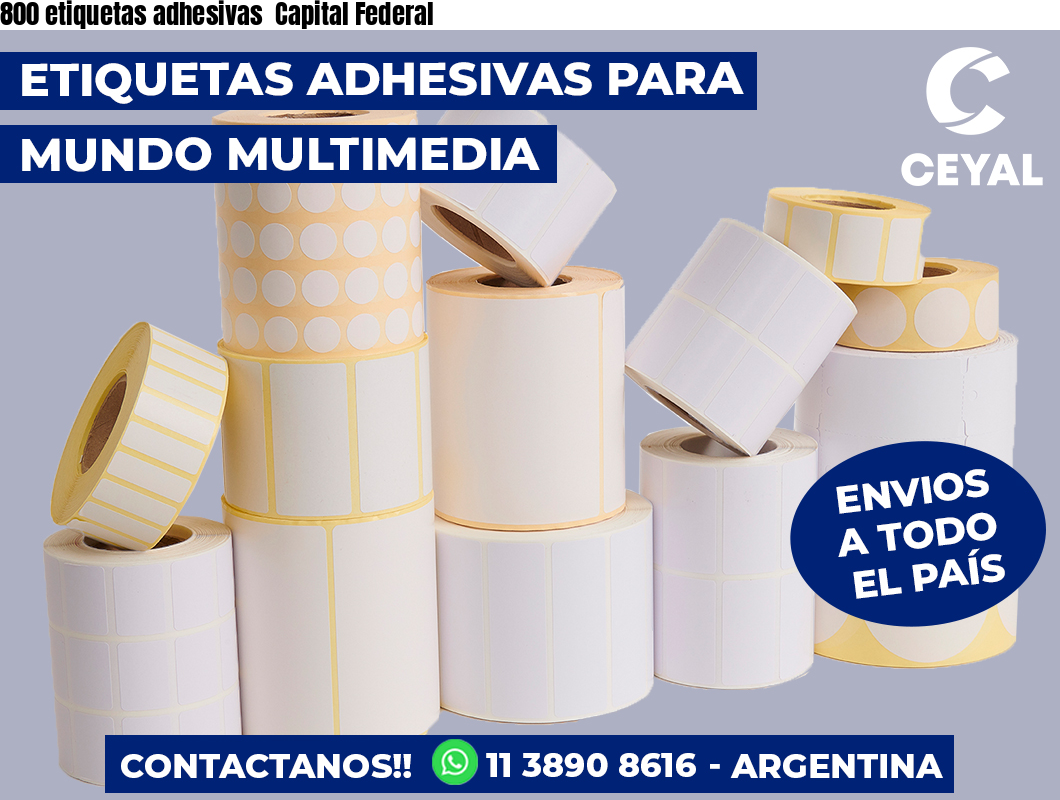 800 etiquetas adhesivas  Capital Federal