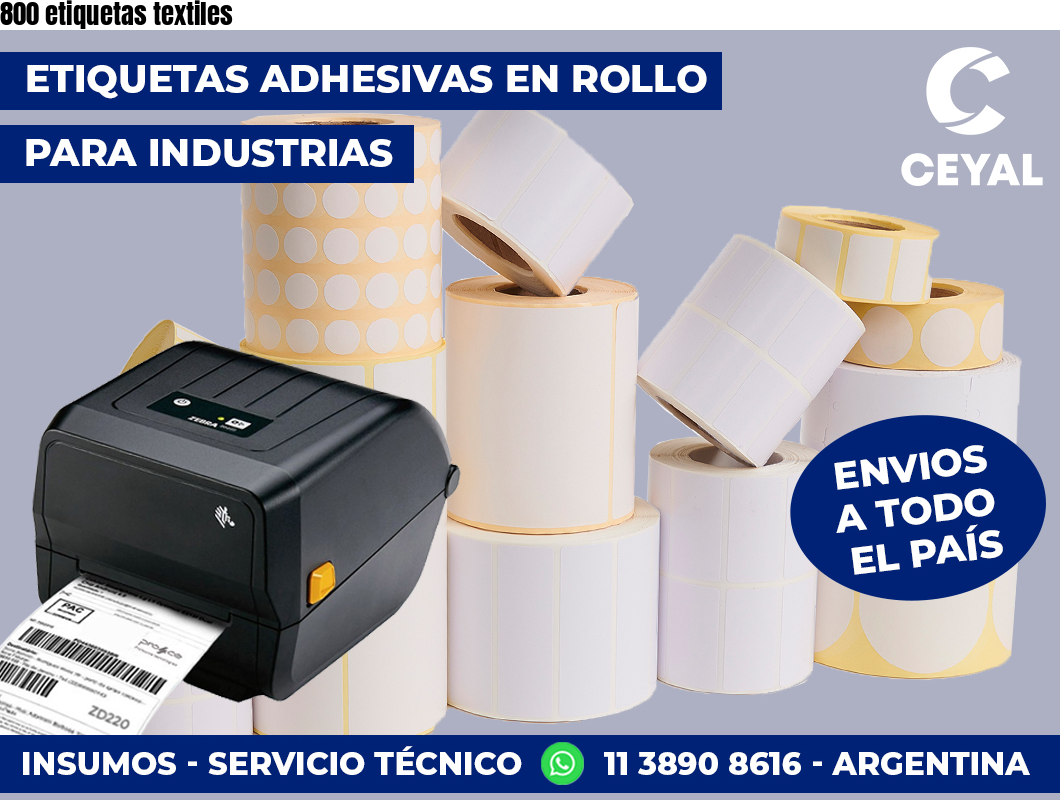 800 etiquetas textiles