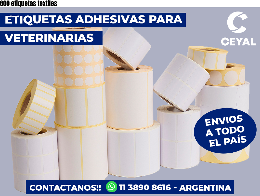 800 etiquetas textiles