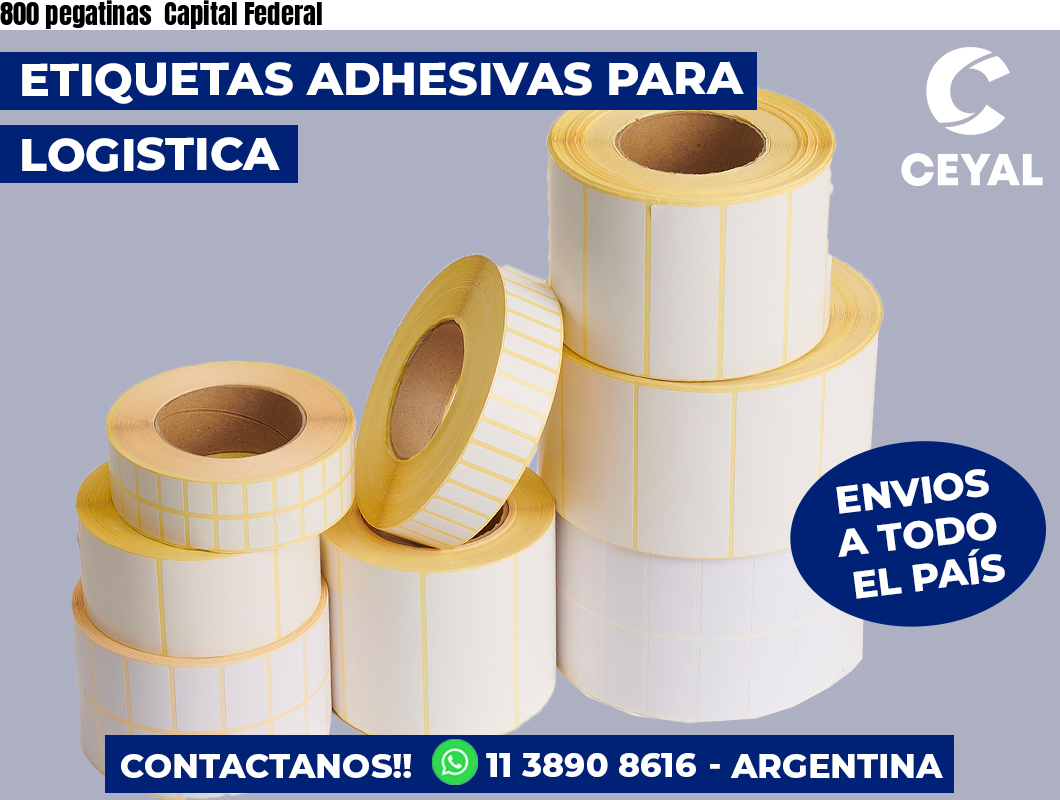 800 pegatinas  Capital Federal