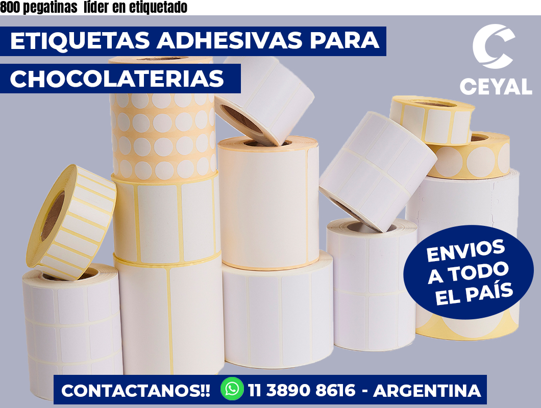 800 pegatinas  líder en etiquetado