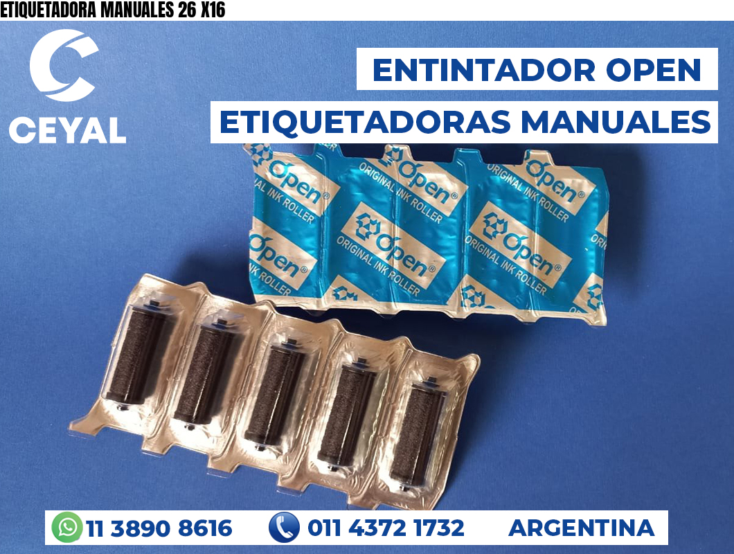 ETIQUETADORA MANUALES 26 X16