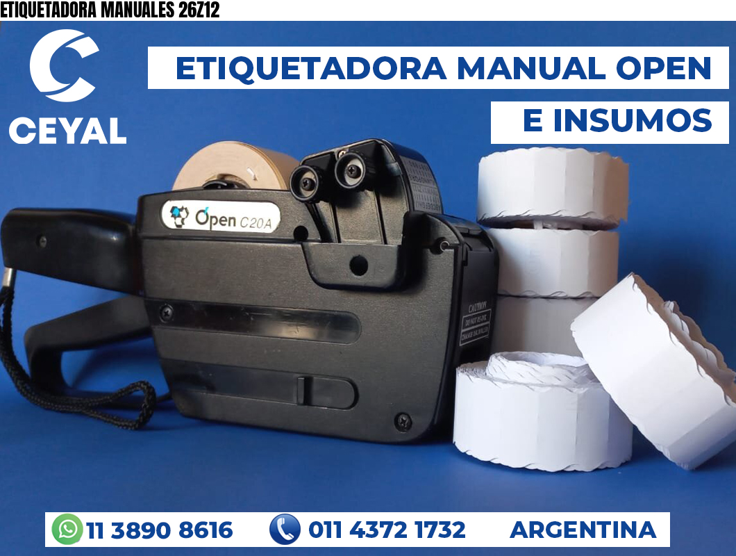 ETIQUETADORA MANUALES 26Z12