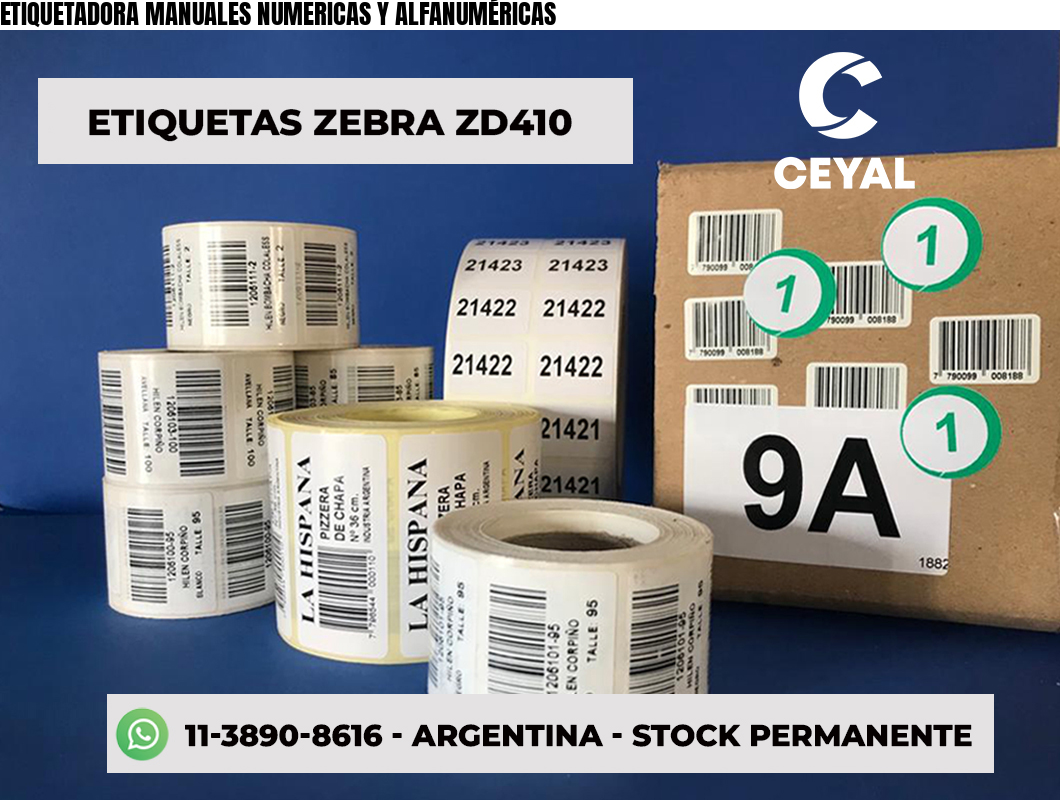 ETIQUETADORA MANUALES NUMERICAS Y ALFANUMÉRICAS