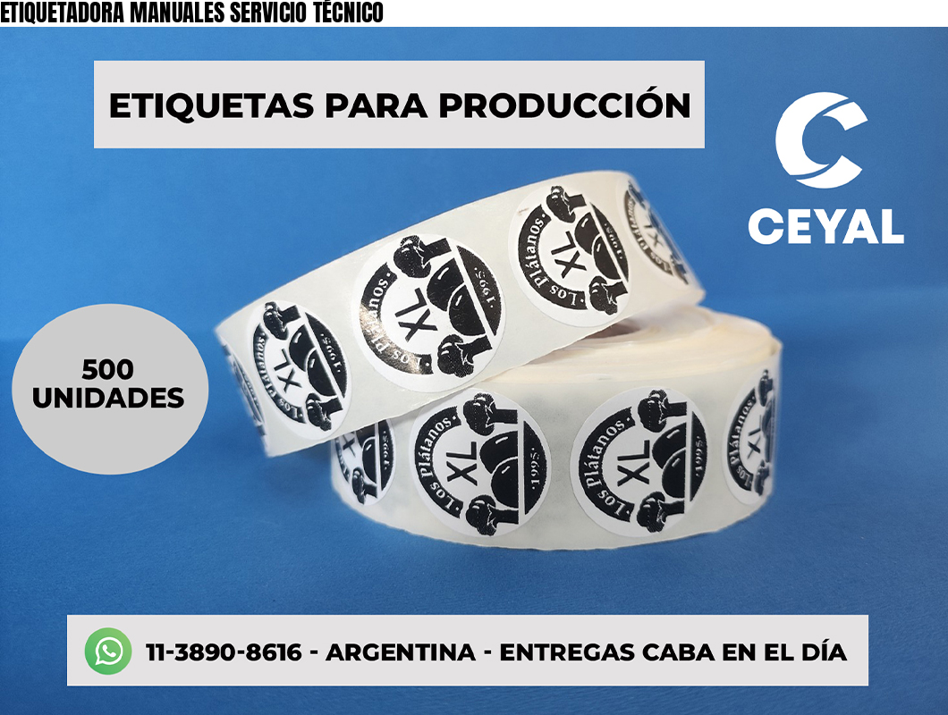 ETIQUETADORA MANUALES SERVICIO TÉCNICO