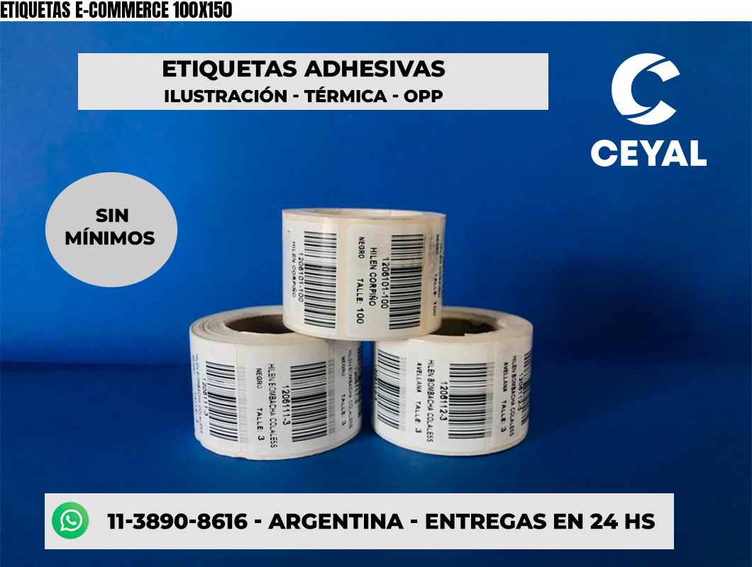 ETIQUETAS E-COMMERCE 100X150