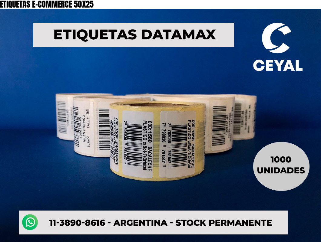 ETIQUETAS E-COMMERCE 50X25