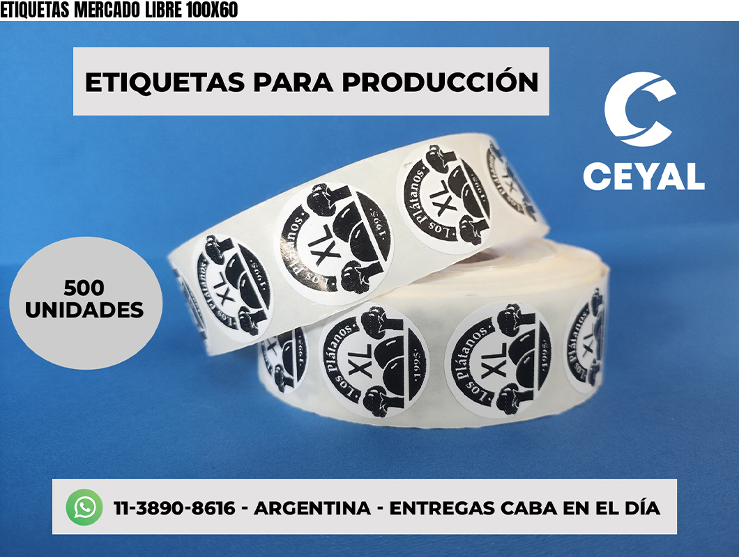 ETIQUETAS MERCADO LIBRE 100X60