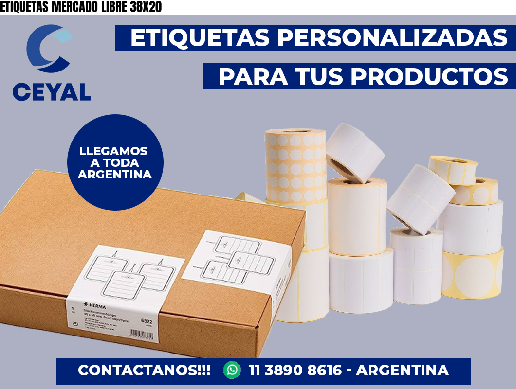 ETIQUETAS MERCADO LIBRE 38X20