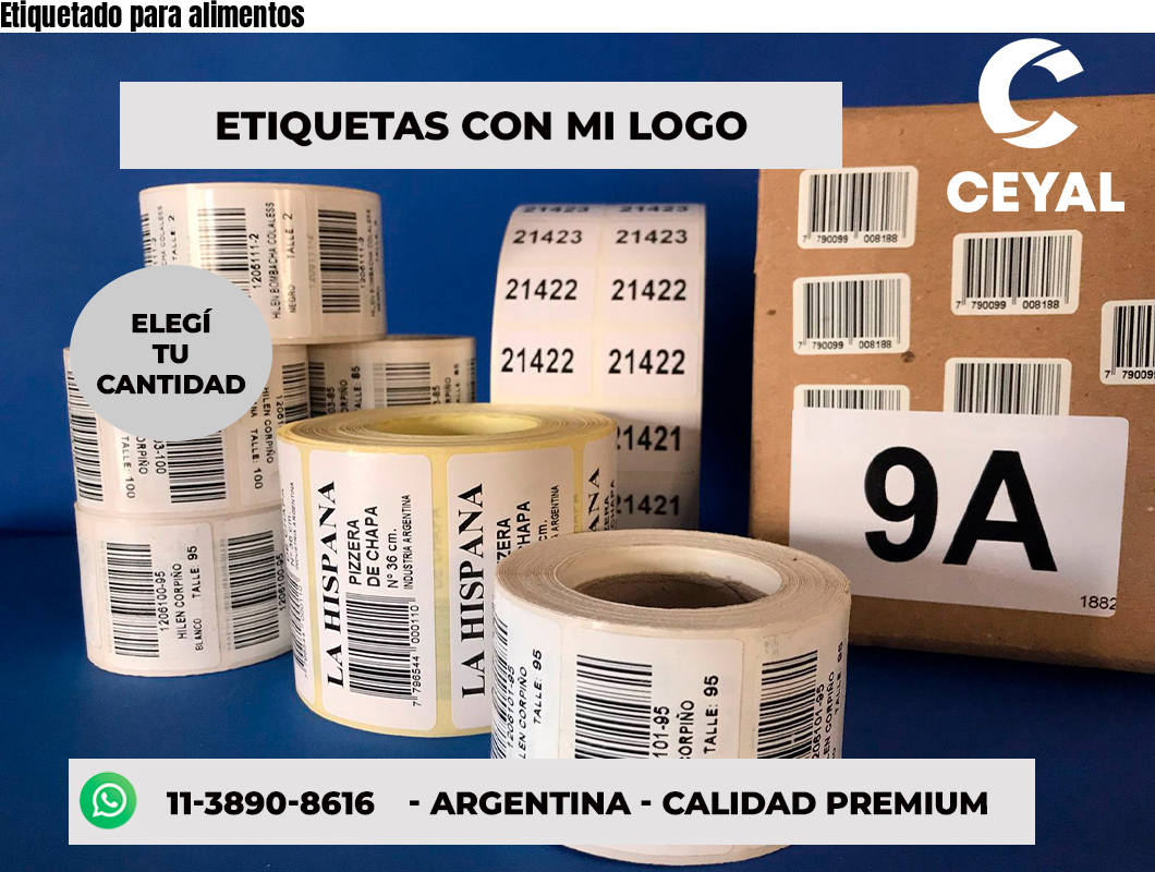 Etiquetado para alimentos