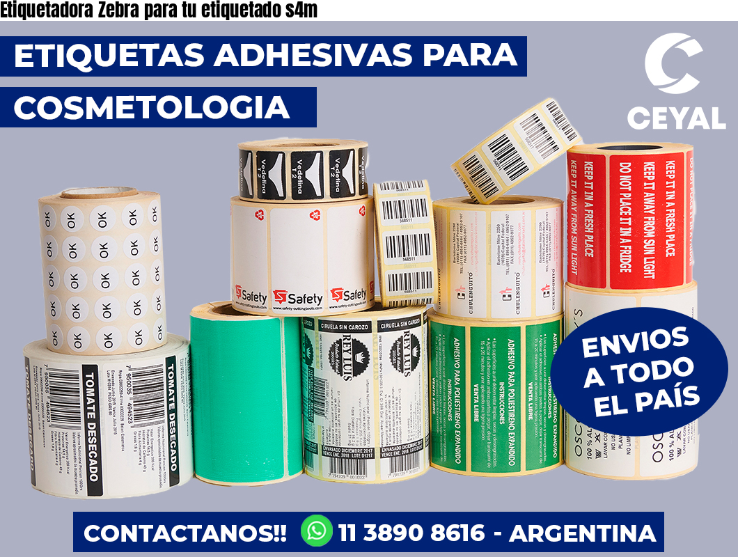 Etiquetadora Zebra para tu etiquetado s4m