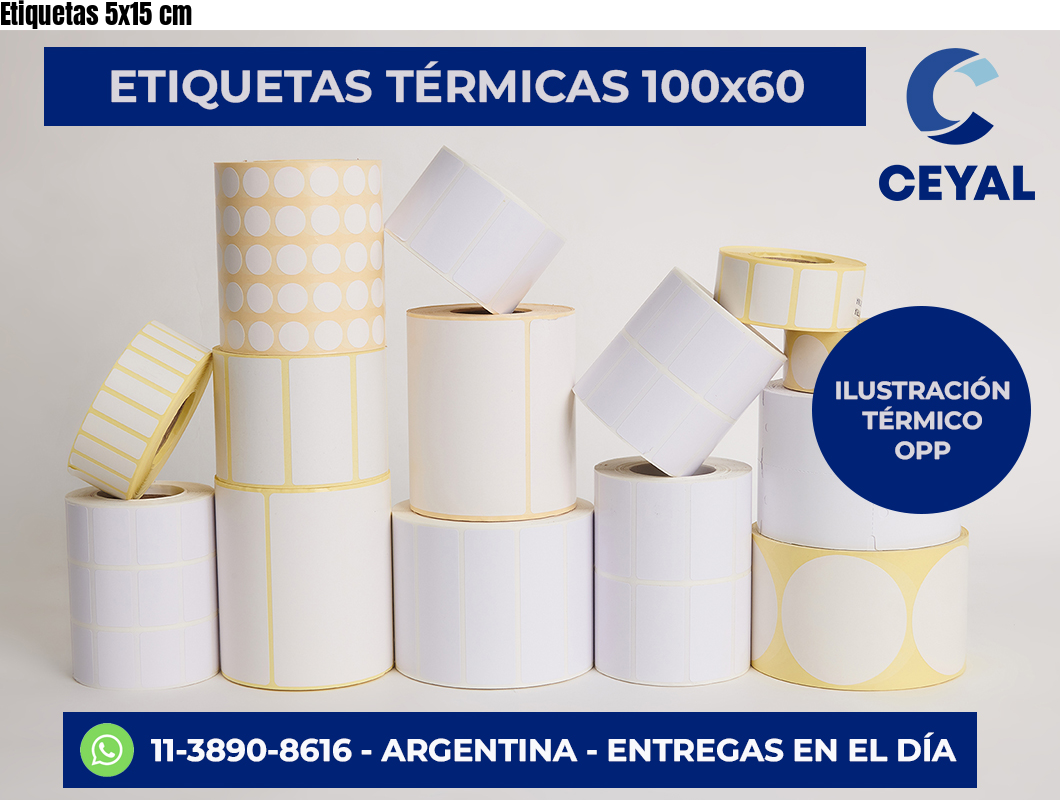 Etiquetas 5×15 cm
